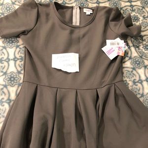 NWT LuLaRoe solid grey Amelia Size M